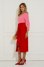 Load image into Gallery viewer, The 8Th Sign 8Saw709 Carmen colourblock midi