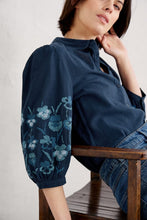 Load image into Gallery viewer, Seasalt B-Wm36655-23059 Hope Cottage Embroidered Blouse Maritime