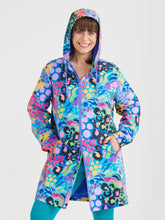 Load image into Gallery viewer, Wilderly Wear Llr-Ele ELECTRIC LEOPARD LONGLINE RAINCOAT