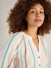 Load image into Gallery viewer, White Stuff 443459 GILLY STRIPE JAQUARD TOP