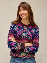 Load image into Gallery viewer, White Stuff 447446 CELESTIAL JACQUARD JUMPER