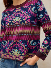 Load image into Gallery viewer, White Stuff 447446 CELESTIAL JACQUARD JUMPER