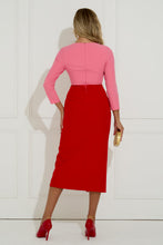 Load image into Gallery viewer, The 8Th Sign 8Saw709 Carmen colourblock midi