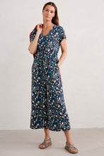 Load image into Gallery viewer, Seasalt B-Wm28089-32157 Rose Trellis Jumpsuit Tidal Floral Maritime