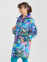 Load image into Gallery viewer, Wilderly Wear Llr-Ele ELECTRIC LEOPARD LONGLINE RAINCOAT