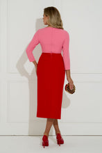 Load image into Gallery viewer, The 8Th Sign 8Saw709 Carmen colourblock midi
