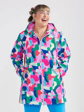 Load image into Gallery viewer, Wilderly Wear Llr-Cje CONFETTI JEWELS LONGLINE RAINCOAT