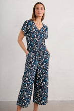 Load image into Gallery viewer, Seasalt B-Wm28089-32157 Rose Trellis Jumpsuit Tidal Floral Maritime
