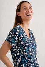 Load image into Gallery viewer, Seasalt B-Wm28089-32157 Rose Trellis Jumpsuit Tidal Floral Maritime