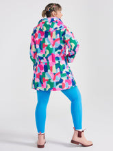 Load image into Gallery viewer, Wilderly Wear Llr-Cje CONFETTI JEWELS LONGLINE RAINCOAT