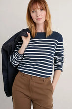 Load image into Gallery viewer, Seasalt B-Wm23693-26058 Sailor Shirt Falmouth Breton Maritime Chalk