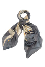 Load image into Gallery viewer, One Hundred Stars Scastosla Stork Slate Scarf