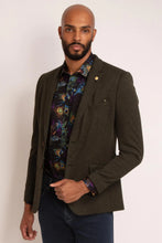 Load image into Gallery viewer, KNITTED LEAF PRINT LINED BLAZER