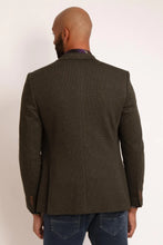 Load image into Gallery viewer, KNITTED LEAF PRINT LINED BLAZER