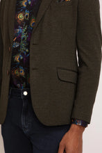 Load image into Gallery viewer, KNITTED LEAF PRINT LINED BLAZER