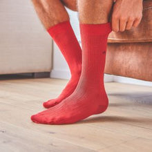 Load image into Gallery viewer, Lisle socks Red Grenade