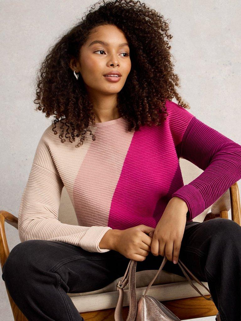White Stuff 444052 JANA COLOUR BLOCK JUMPER