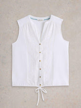 Load image into Gallery viewer, White Stuff 443028 TULIP SLEEVELESS SHIRT
