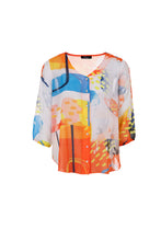 Load image into Gallery viewer, Peruzzi S24602 ART PRINT VOILE SHIRT
