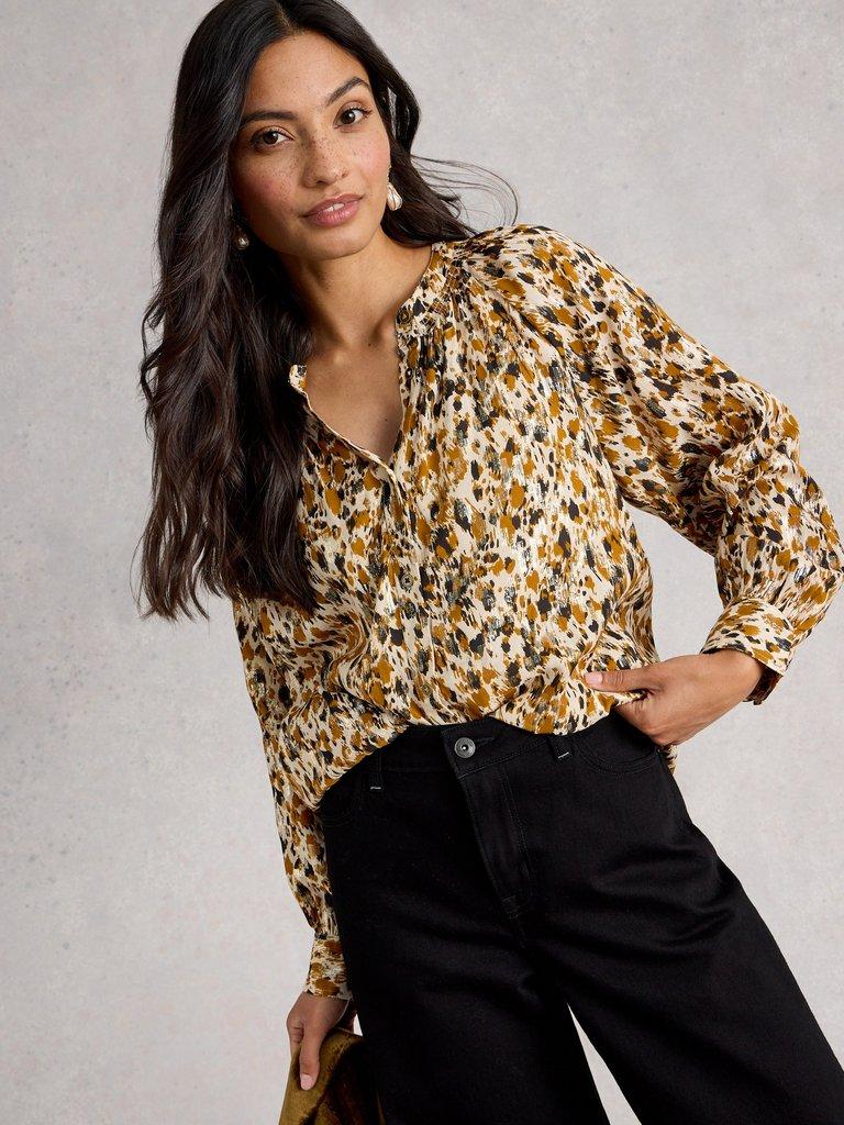 White Stuff 444637 Ari Metallic Top