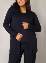 Load image into Gallery viewer, Base Level 6000001 YALA LONG CARDIGAN dark blue yayla

