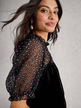 Load image into Gallery viewer, White Stuff 444703 Lexi Velvet Top
