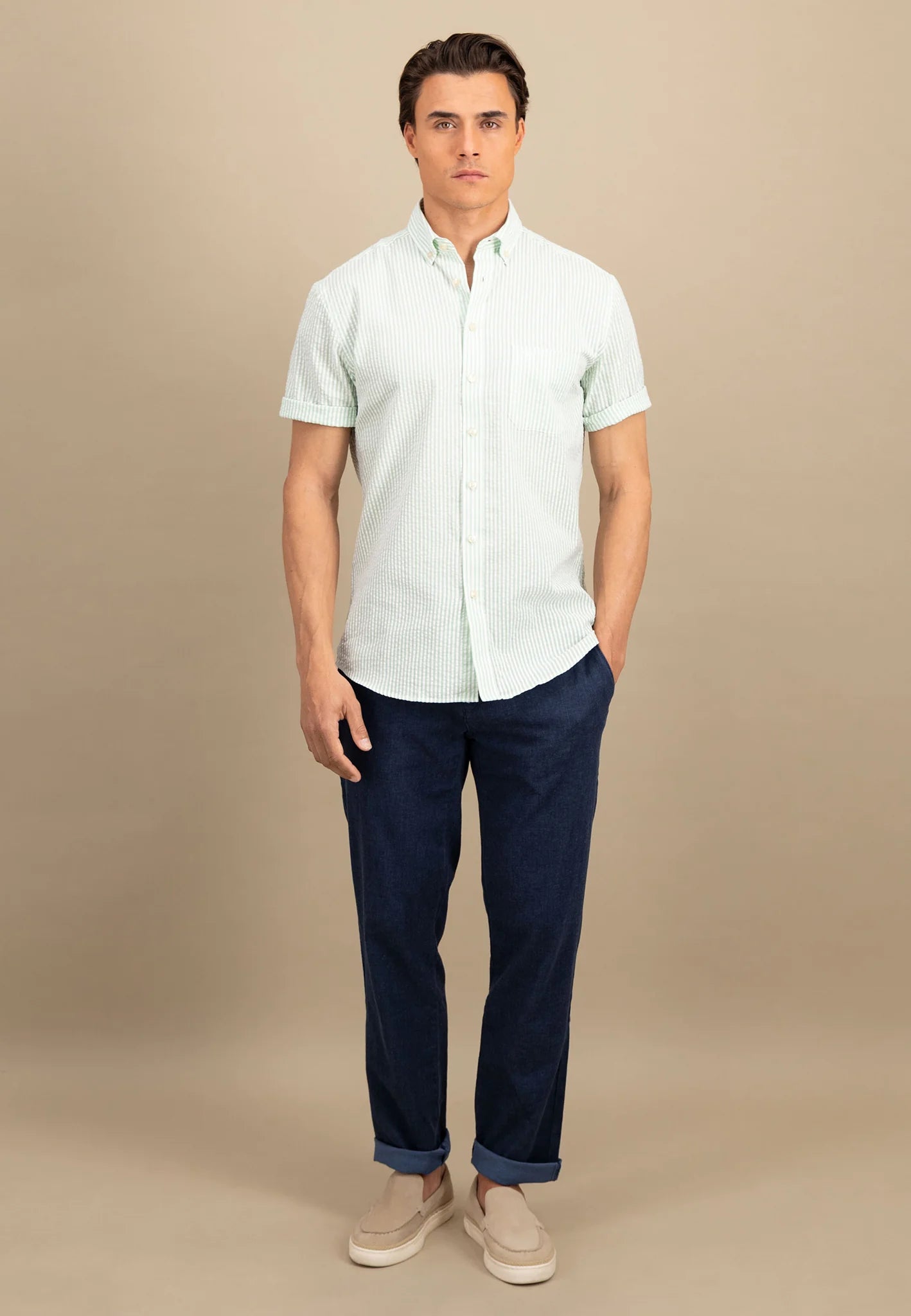 Fynch-Hatton 1503 8421 SEERSUCKER STRIPE