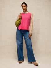 Load image into Gallery viewer, White Stuff 447205 CASHMERE COLOURBLOCK JUMPER
