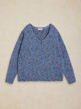 Load image into Gallery viewer, White Stuff 446748 TEXTURE V NECK JUMPER
