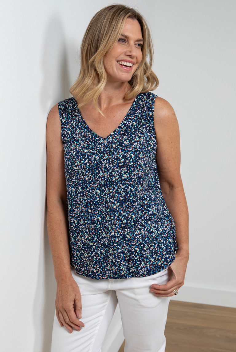 Lily & Me Lm24001n Sea breeze vest terrazzo