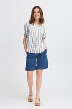 Load image into Gallery viewer, Fransa 20616299 FRSOPHIA BLOUSE BLUE PRINT
