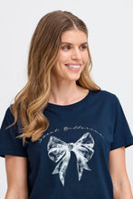 Load image into Gallery viewer, Fransa 20616314 FRJUVIA TEE 3 TSHIRT NAVY
