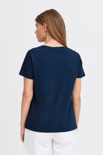 Load image into Gallery viewer, Fransa 20616314 FRJUVIA TEE 3 TSHIRT NAVY
