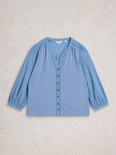 Load image into Gallery viewer, White Stuff 445358 Daisy dobby mix top
