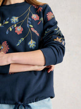 Load image into Gallery viewer, White Stuff 445543 Floral embroidered sweatshirt
