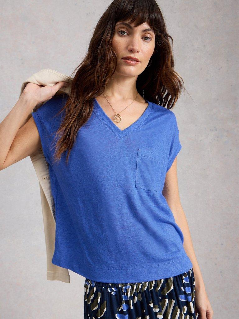 White Stuff 445354 IRIS LINEN TEE – Velvet Ramsbottom