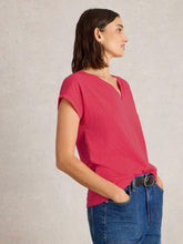Load image into Gallery viewer, White Stuff 443029 NELLY NOTCH NECK TEE
