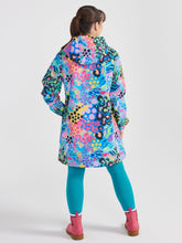 Load image into Gallery viewer, Wilderly Wear Llr-Ele ELECTRIC LEOPARD LONGLINE RAINCOAT
