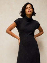 Load image into Gallery viewer, White Stuff 447557 RUBY ROLL NECK SPARKLE DRESS
