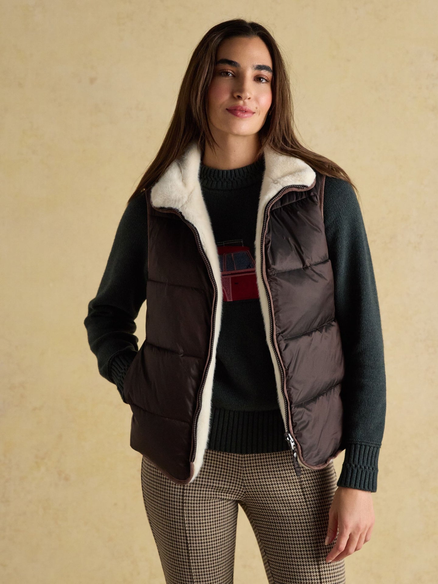 Joules Au4704 FAUX FUR GILET