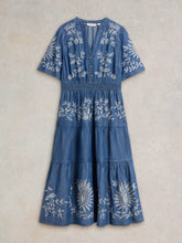 Load image into Gallery viewer, White Stuff 440639 ISLA EMDROIDERED DENIM DRESS
