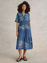 Load image into Gallery viewer, White Stuff 440639 ISLA EMDROIDERED DENIM DRESS
