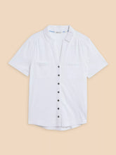 Load image into Gallery viewer, White Stuff 443027 ANNIE SS EMBROIDERED SHIRT
