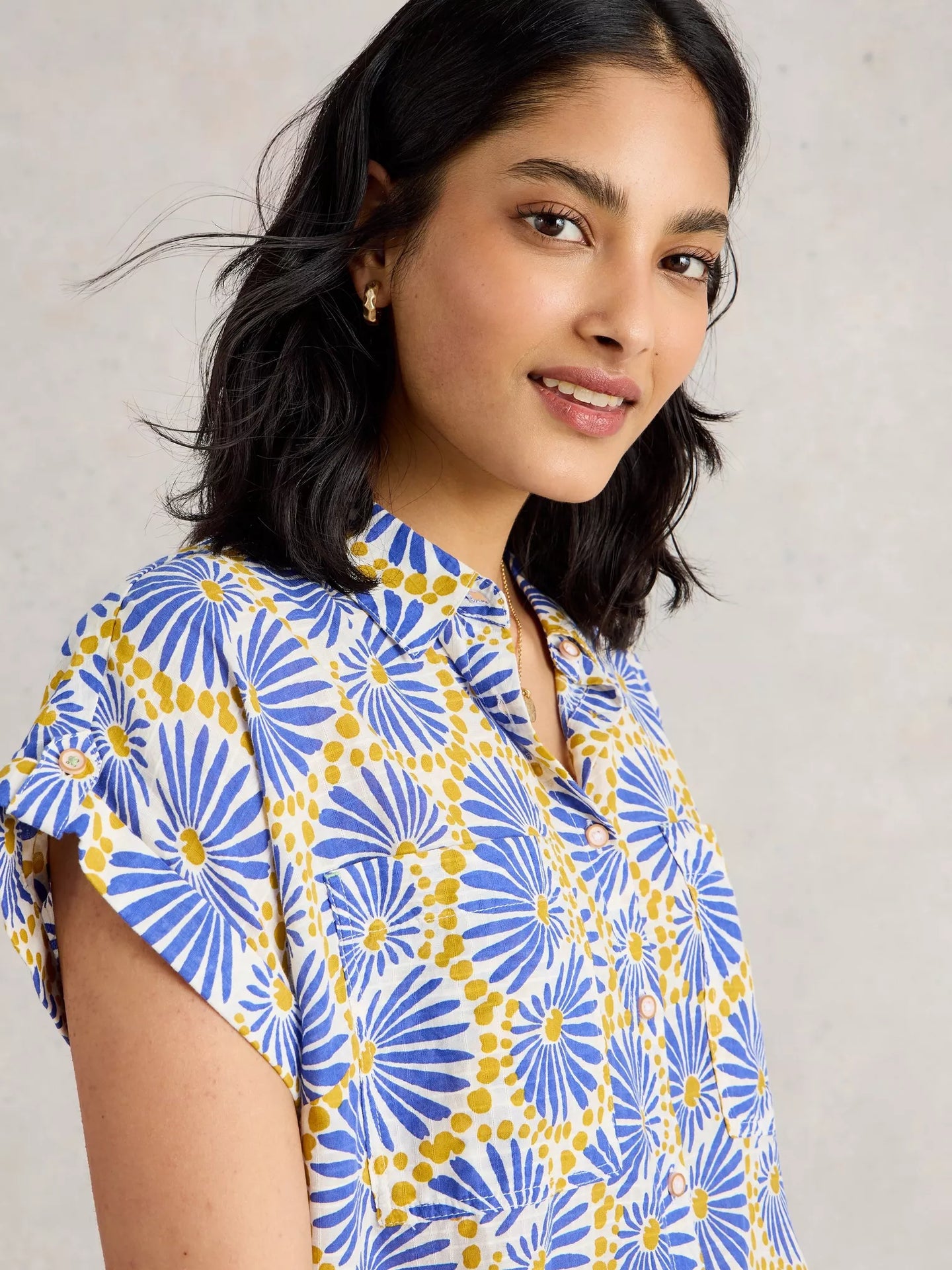 White Stuff 443450 ELLIE ORGANIC COTTON SHIRT