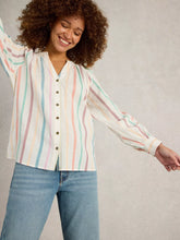 Load image into Gallery viewer, White Stuff 443459 GILLY STRIPE JAQUARD TOP
