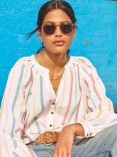 Load image into Gallery viewer, White Stuff 443459 GILLY STRIPE JAQUARD TOP
