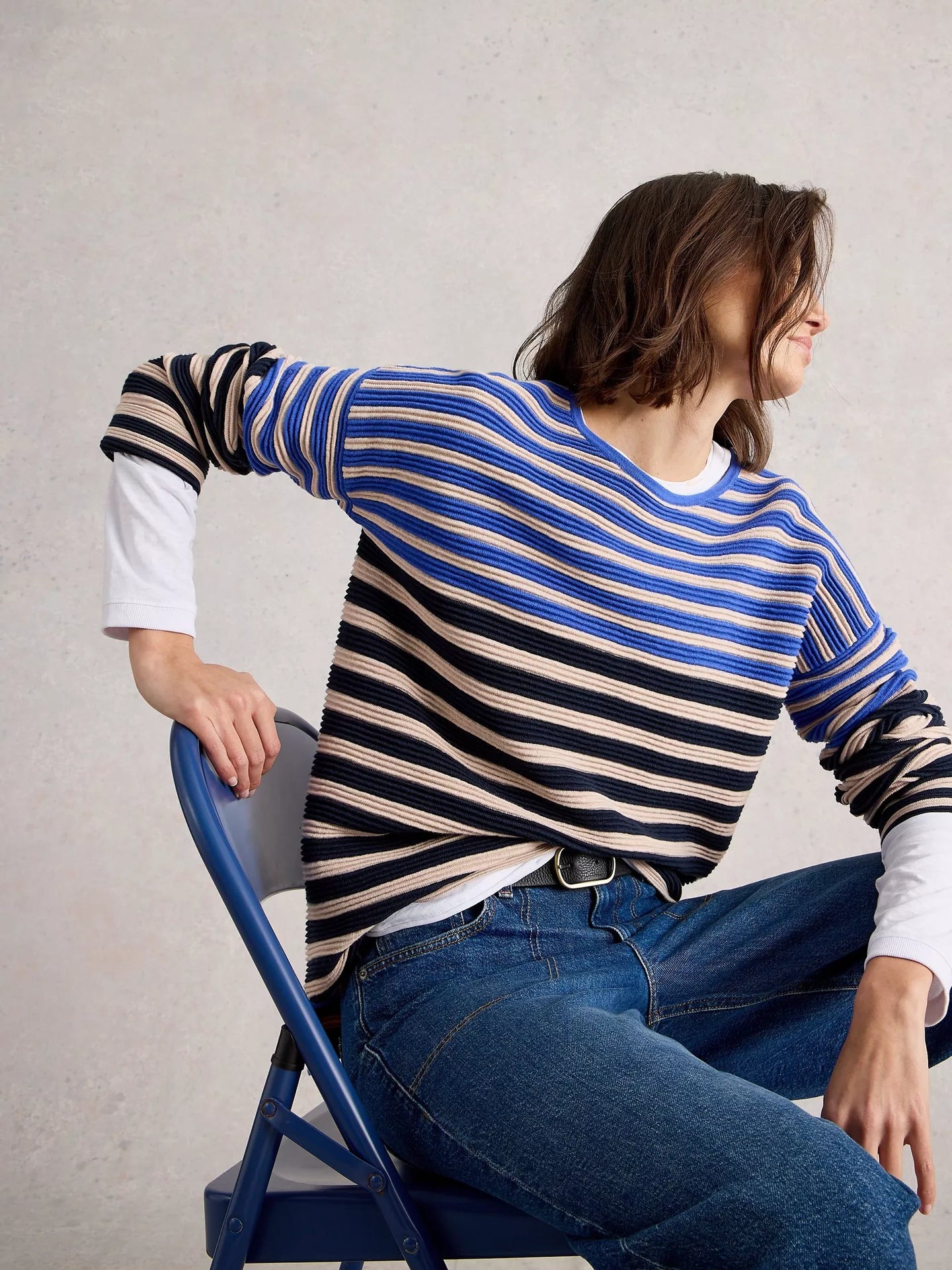 White Stuff 444050 JANA STRIPE JUMPER