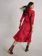 Load image into Gallery viewer, White Stuff 444731 Rua Sparkle Jersey Shirt Dress
