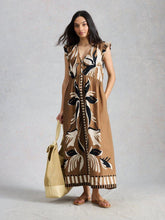 Load image into Gallery viewer, White Stuff 446111 Lorna linen blend maxi dress
