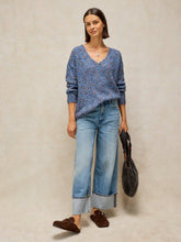 Load image into Gallery viewer, White Stuff 446748 TEXTURE V NECK JUMPER
